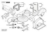 Bosch 0 601 755 173 Gws 25-180 Angle Grinder 230 V / Eu Spare Parts